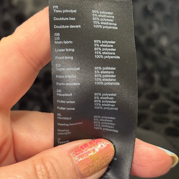 Maje Polka Dot Dress in Black Size Small EU 36 Long Balloon Sleeve Mini V Neck - Picture 6 of 8